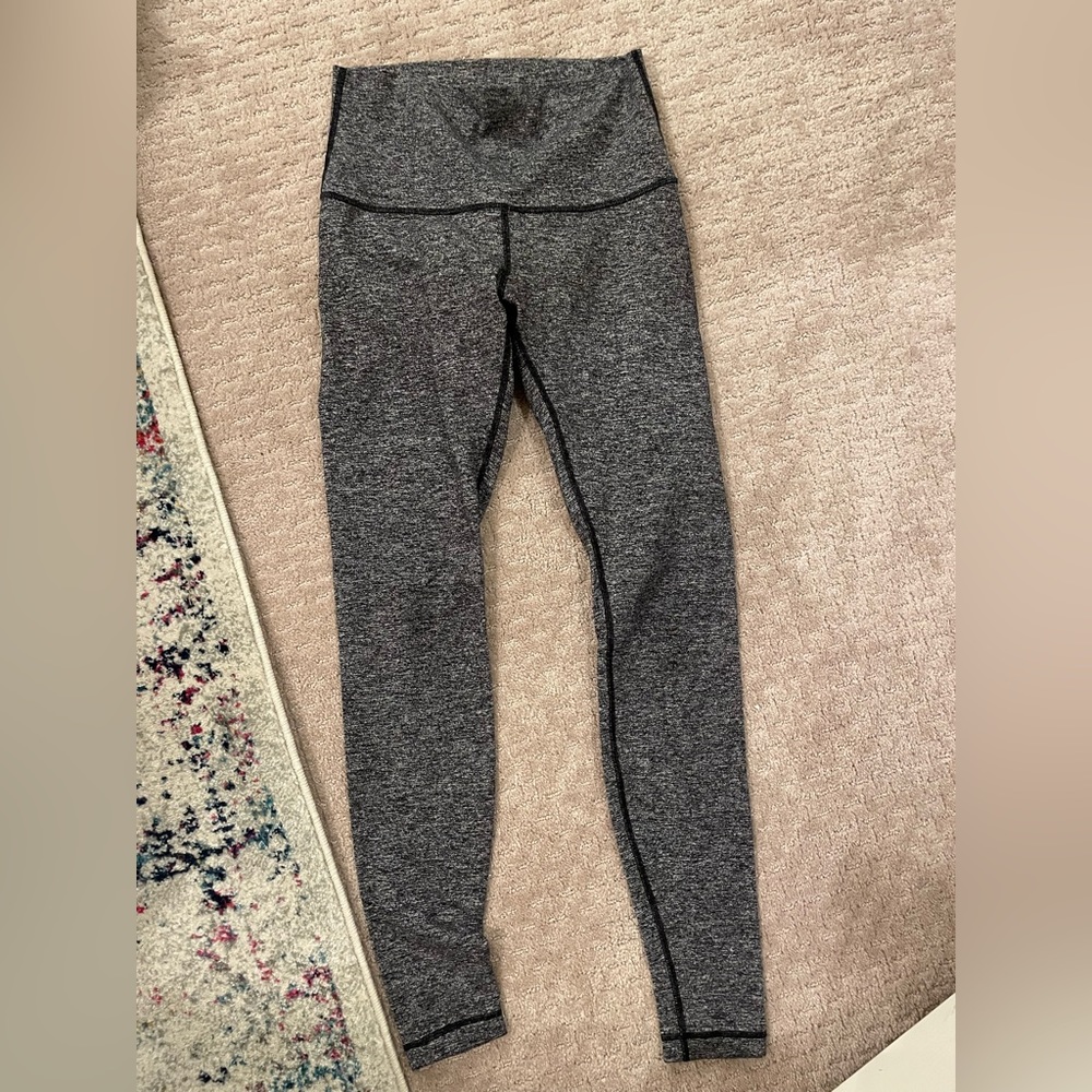 Lululemon Wunder Under High Rise Grey Leggings